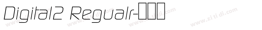 Digital2 Regualr字体转换